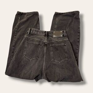 Salt By Jeans Jeans Womens 26 Black Wide Leg High Rise Baggy Vintage Denim